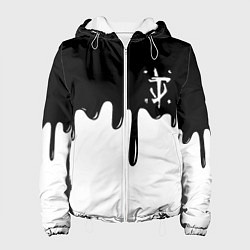 Женская куртка Doom logo жидкие краски