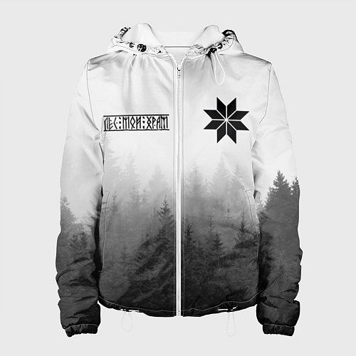 Женская куртка Лес - это мой храм / 3D-Белый – фото 1