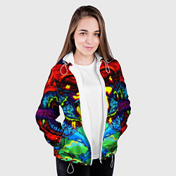 Куртка с капюшоном женская Doom hyper monster, цвет: 3D-белый — фото 2