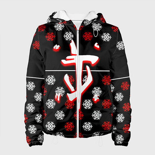 Женская куртка Doom winter pattern steel / 3D-Белый – фото 1