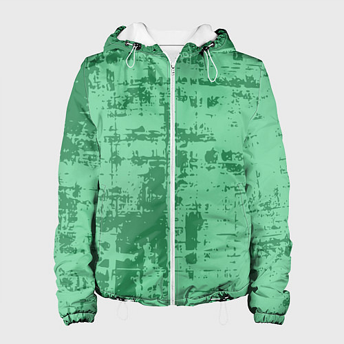 Женская куртка Текстура с потертостями / 3D-Белый – фото 1