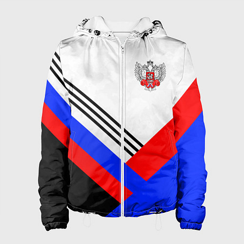 Женская куртка Федерация бокса - Россия / 3D-Белый – фото 1