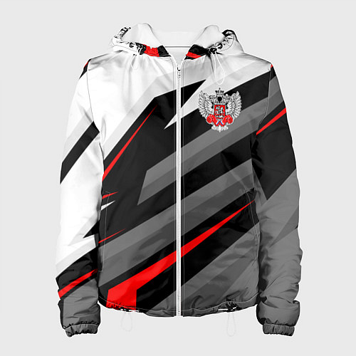 Женская куртка Федерация бокса - спортивный / 3D-Белый – фото 1