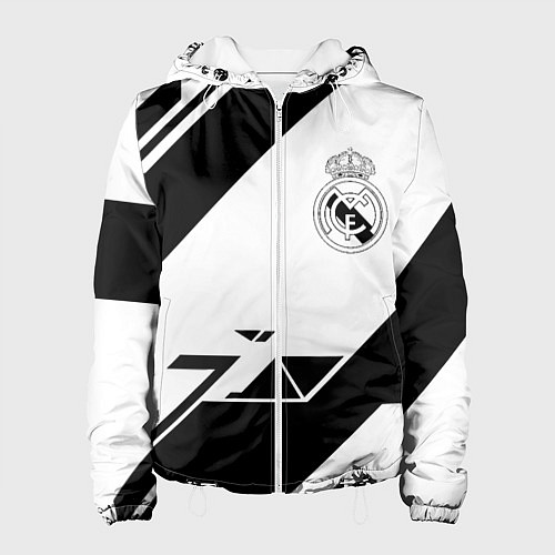 Женская куртка Real Madrid geometry / 3D-Белый – фото 1