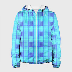 Женская куртка Color neon light blue purple stripes
