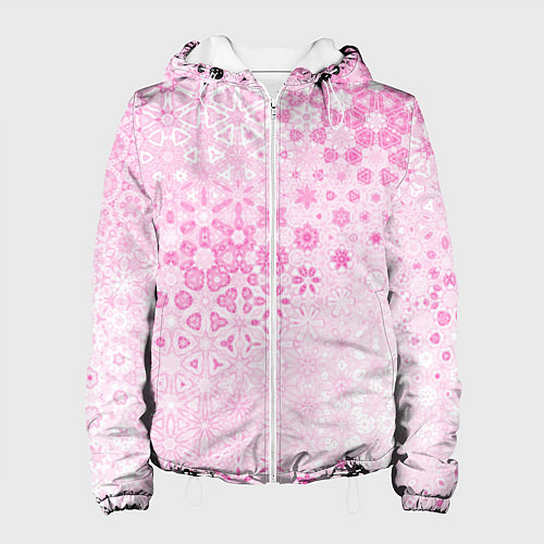 Женская куртка Розовая метаморфоза / 3D-Белый – фото 1