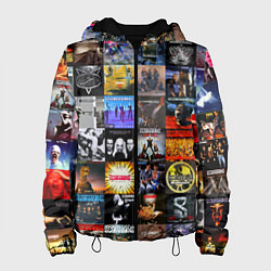 Куртка с капюшоном женская Scorpions - обложки альбомов и песен, цвет: 3D-черный