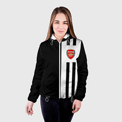 Куртка с капюшоном женская Arsenal спорт линии, цвет: 3D-белый — фото 2