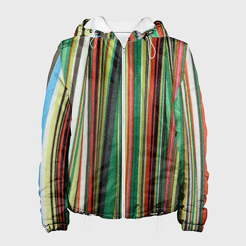 Женская куртка Полоски ткани / 3D-Белый – фото 1