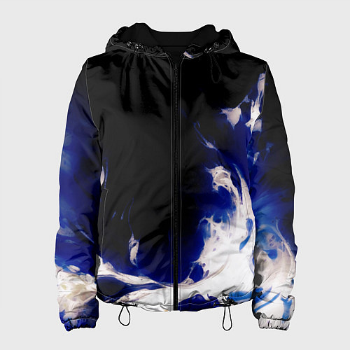 Женская куртка Синее пламя / 3D-Черный – фото 1