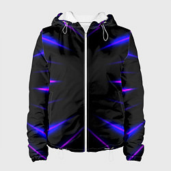 Куртка с капюшоном женская Color black neon neon, цвет: 3D-белый