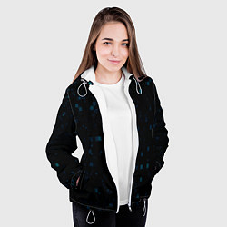 Куртка с капюшоном женская Color dark blue khaki, цвет: 3D-белый — фото 2
