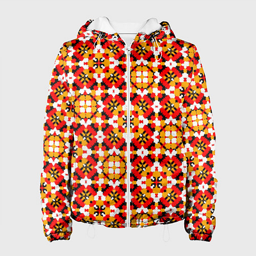 Женская куртка Пестрый узорчатый паттерн / 3D-Белый – фото 1