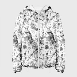 Куртка с капюшоном женская Бузулукский бор, цвет: 3D-белый