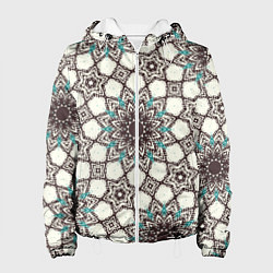 Женская куртка Калейдоскоп из цветочных звезд