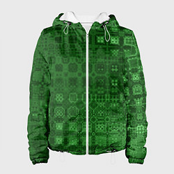 Женская куртка Текстура изумрудное мерцание