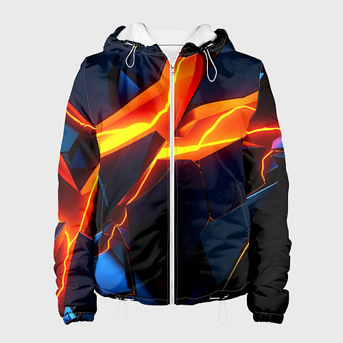 Женская куртка Plate fractures / 3D-Белый – фото 1