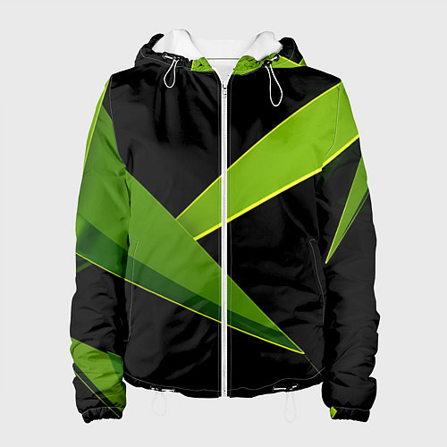 Женская куртка Geometric neon / 3D-Белый – фото 1