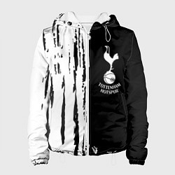 Куртка с капюшоном женская Tottenham Hotspur белые краски, цвет: 3D-белый