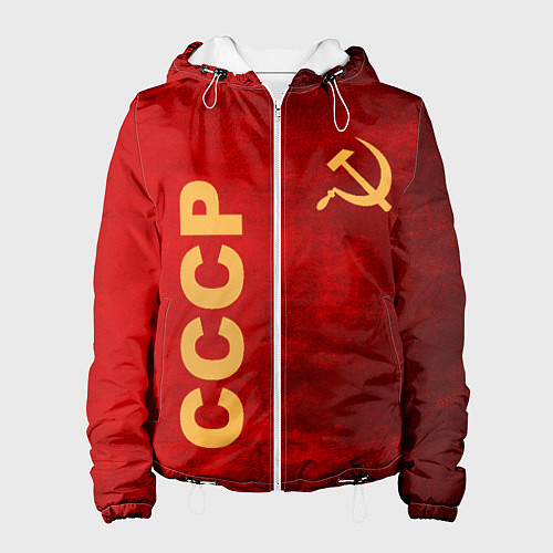 Женская куртка Советский союз символика / 3D-Белый – фото 1