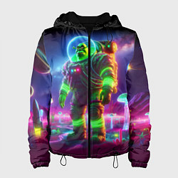 Женская куртка Космонавт Шрук в неоновом скафандре на загадочной