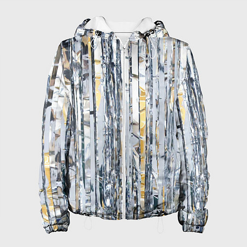 Женская куртка Новогодний дождик / 3D-Белый – фото 1