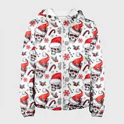 Женская куртка Новогодние черепа