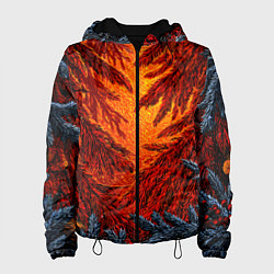 Женская куртка Новогодние ветки елок