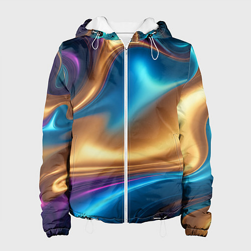 Женская куртка Сплавы разноцветные / 3D-Белый – фото 1