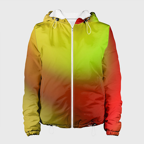 Женская куртка Color multicolored gradient / 3D-Белый – фото 1