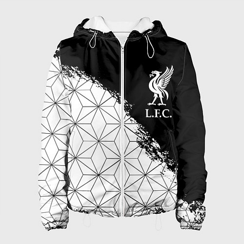 Женская куртка Liverpool краски текстура геометрия / 3D-Белый – фото 1