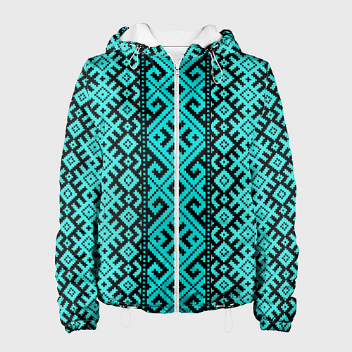 Женская куртка Орнамент славянский / 3D-Белый – фото 1