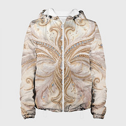 Женская куртка Перламутровый орнамент с перьями