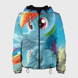 Куртка с капюшоном женская My littlle pony, цвет: 3D-черный