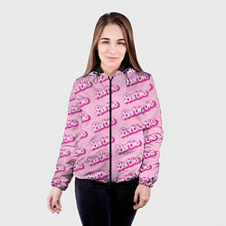 Куртка с капюшоном женская Barbie Pattern, цвет: 3D-черный — фото 2