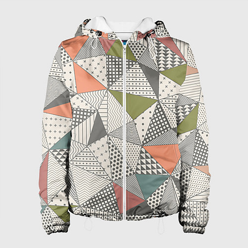 Женская куртка Геометрия / 3D-Белый – фото 1