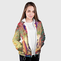 Куртка с капюшоном женская Фрида, цвет: 3D-белый — фото 2
