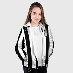 Куртка с капюшоном женская Juventus: Tevez, цвет: 3D-белый — фото 2