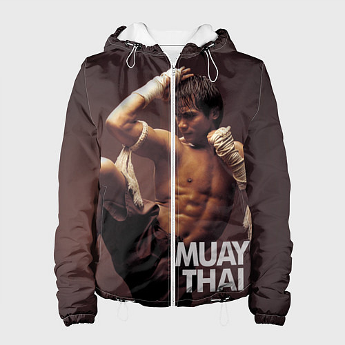 Женская куртка Муай тай боец / 3D-Белый – фото 1