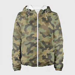 Женская куртка Камуфляж: хаки