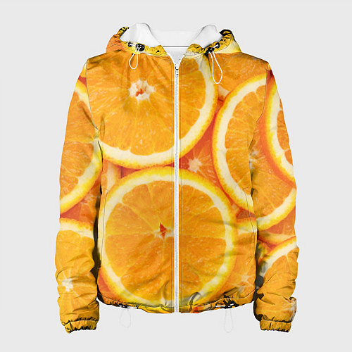 Женская куртка Апельсинчик / 3D-Белый – фото 1
