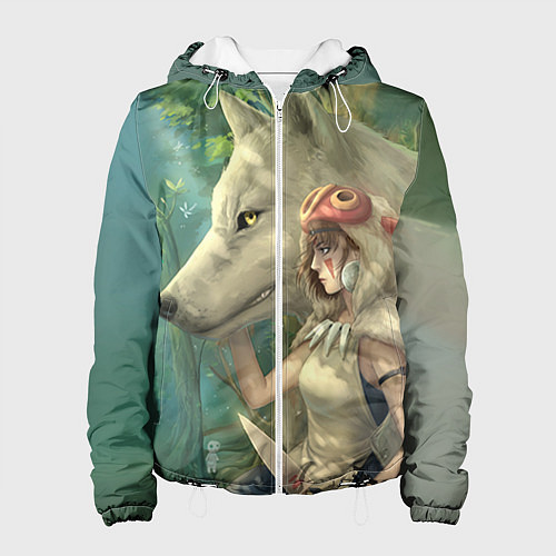 Женская куртка Принцесса и волк / 3D-Белый – фото 1