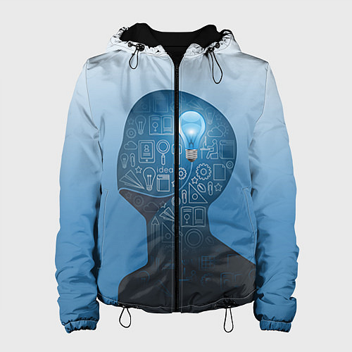 Женская куртка Умный студент / 3D-Черный – фото 1