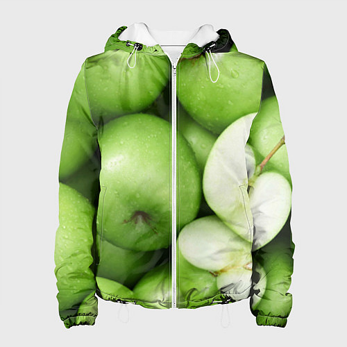 Женская куртка Яблочная / 3D-Белый – фото 1