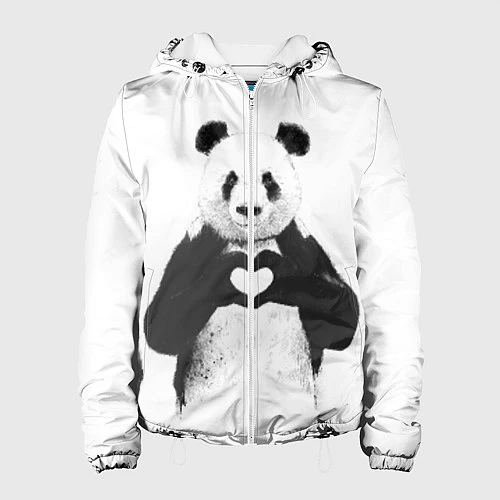 Женская куртка Panda Love / 3D-Белый – фото 1