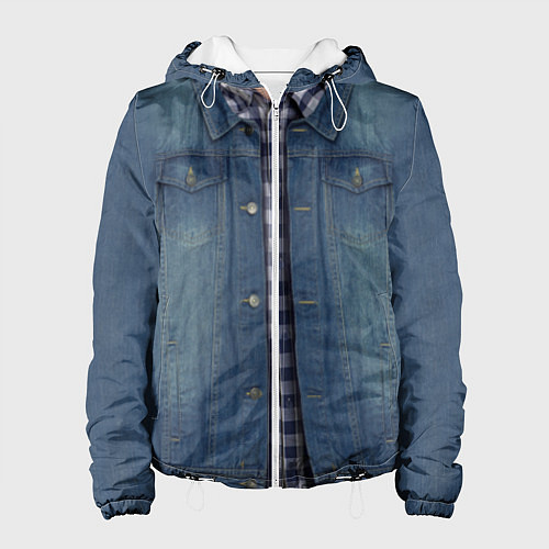 Женская куртка Джинсовка / 3D-Белый – фото 1