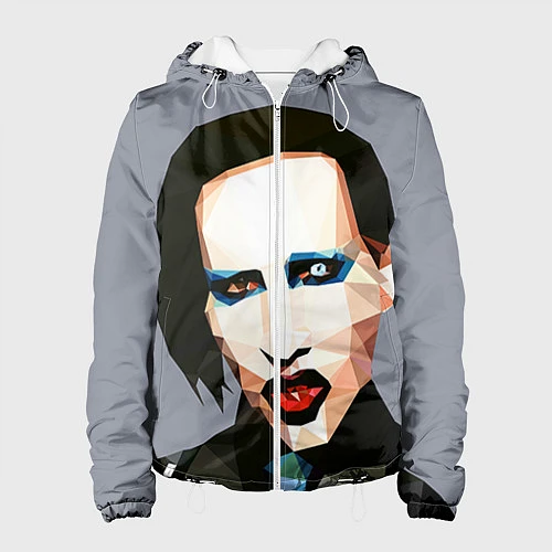 Женская куртка Mаrilyn Manson Art / 3D-Белый – фото 1