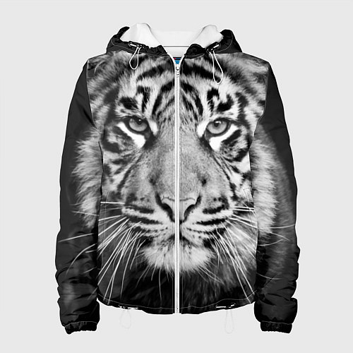 Женская куртка Красавец тигр / 3D-Белый – фото 1