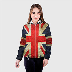 Куртка с капюшоном женская Великобритания, цвет: 3D-белый — фото 2