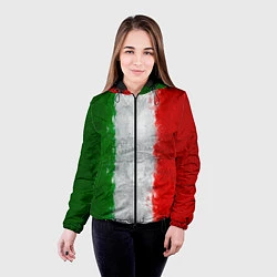 Куртка с капюшоном женская Italian, цвет: 3D-черный — фото 2